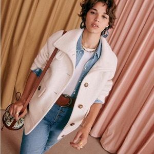 Sezane Leo Coat Ecru